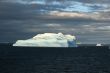 Iceberg with surrealistic blue swirls