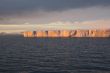 Sunset with tabular iceberg