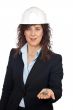 Female architect with the keys