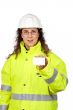 Female construction worker
