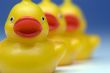 Plastic bath ducks