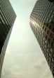 Twin skyscapers