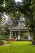 gazebo under the trees