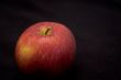 Apple on black