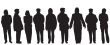 People silhouettes