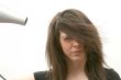 Blowing hairdryer