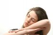 Sleeping business woman