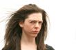 Girl in wind