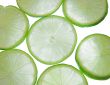 backlit lime slices