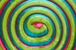 Colorful lollipop spiral background