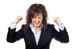 Angered businesswoman