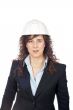 Serious female architect