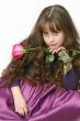 Portrait with red rose.