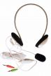 Headphones with microphone and jacks