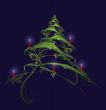 Christmas Tree Decorated With Candles