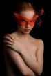 female in mask