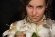 The girl with lilies