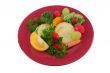 fruit and vegetable snack plate