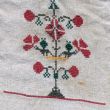 Embroidery on a fabric.