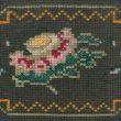 Embroidery on a fabric.