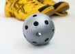 Floorball ball and shoes