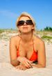 orange bikini girl