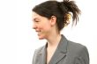 Happy business woman