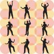 Dancing silhouettes