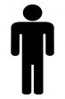 Silhouette of the person