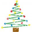 Grunge christmas tree