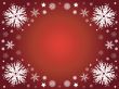 Winter snowflake border