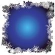 Winter snowflake border