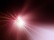 red rays of light