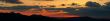 Sunset panoramic of spring season