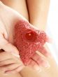 heart-shaped candle