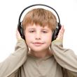boy in headphones