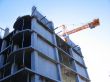 Construction with crane