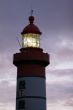 lighthouse at dusk