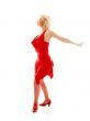 dancing lady in red