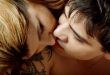 kissing in bed