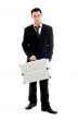 businessman with metal container #2