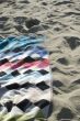 Colored fabric on the sand