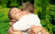 happy mother with son