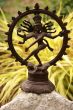 Bronze Shiva in garden