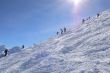 Skiers on Cubere run