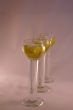 Three crystal liqueur glasses