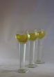 Three crystal liqueur glasses