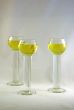 Three crystal liqueur glasses