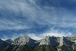 Kananaskis mountains; high cirrus clouds