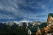 Kananaskis mountains; high cirrus clouds